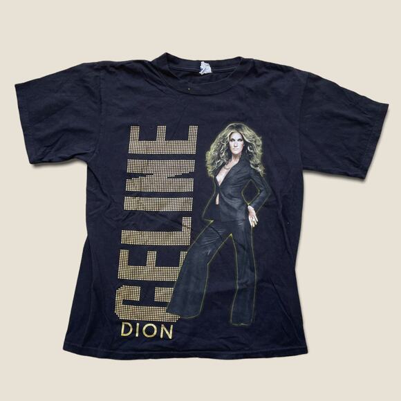 Vintage Other - 2008 vintage Celine Dion world tour tee size medium